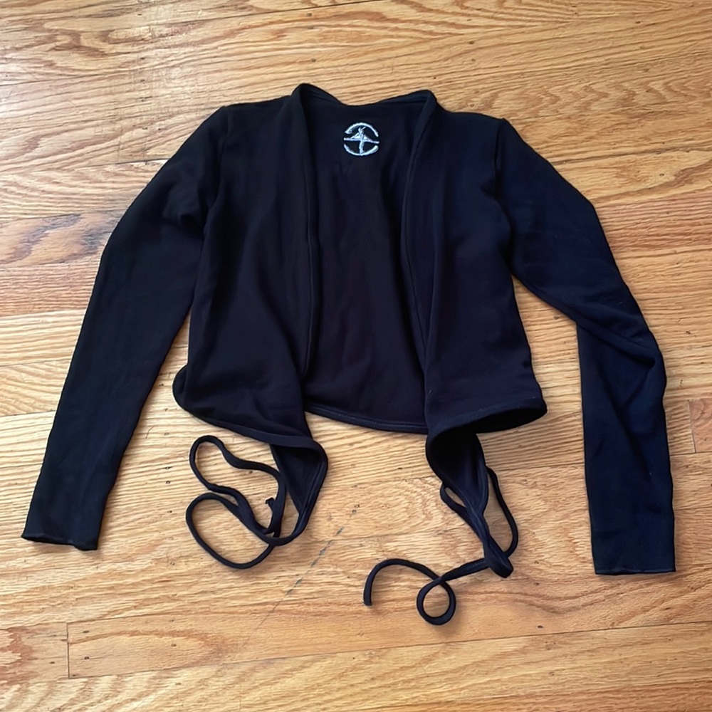 Cute ballet knit wrap top